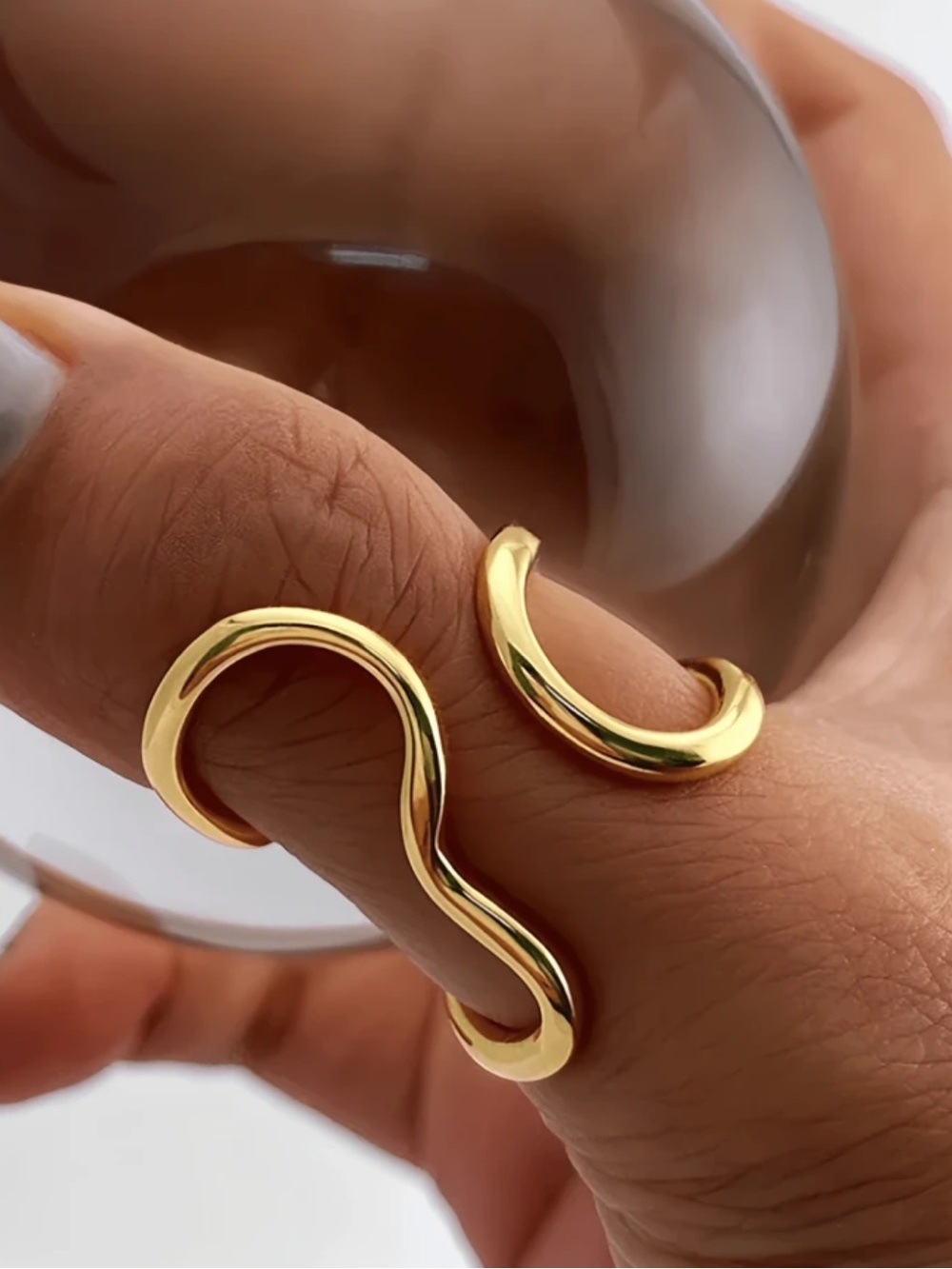 Boutique | Gold Wave Open Ring